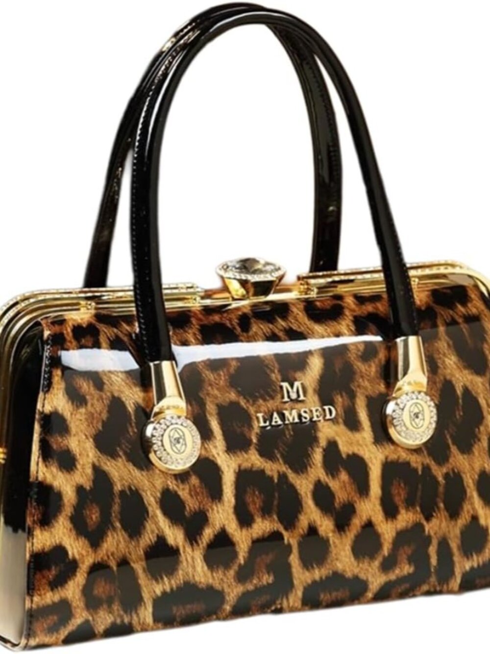 Fashion Leather Women's Top Handle Satchel Crossbody Handbags Diamonds Evening B